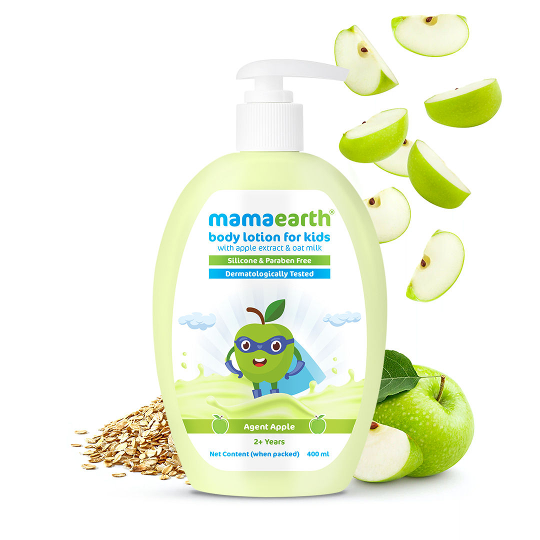 Mamaearth Agent Apple Body Lotion & Cream For Kids With Apple & Oat Milk