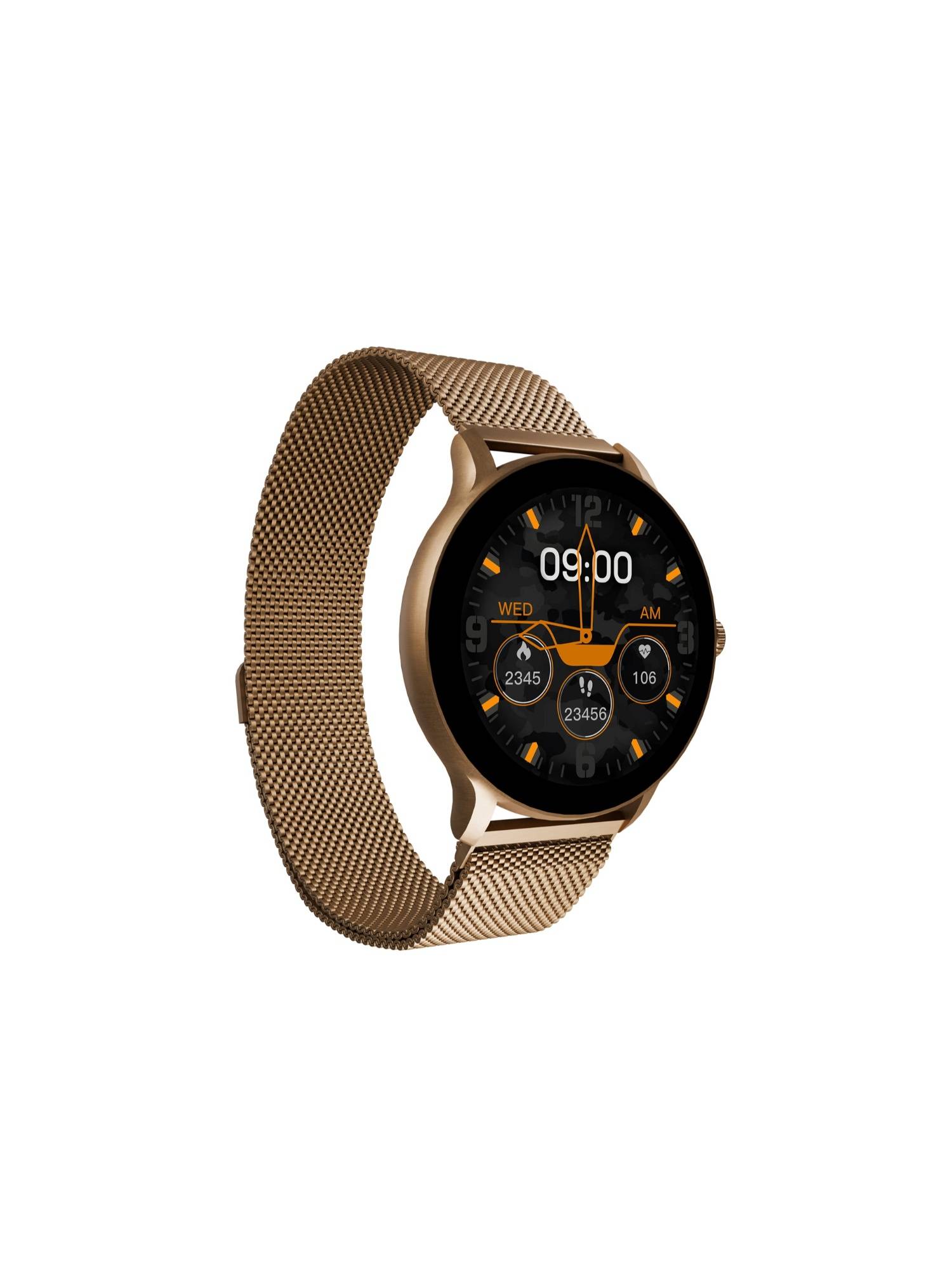 Timex iConnect Pro+ 1.39"(3.5cm) Round HD Display Black Smartwatch - TWIXW2004T