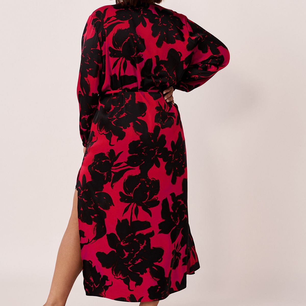 Buy La Vie En Rose Satin Maxi Length Robe Online