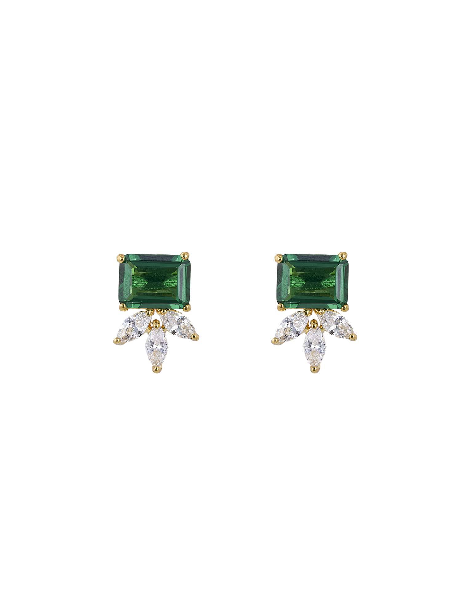 Sica Jewellery 925 Silver Green Jaza Earrings