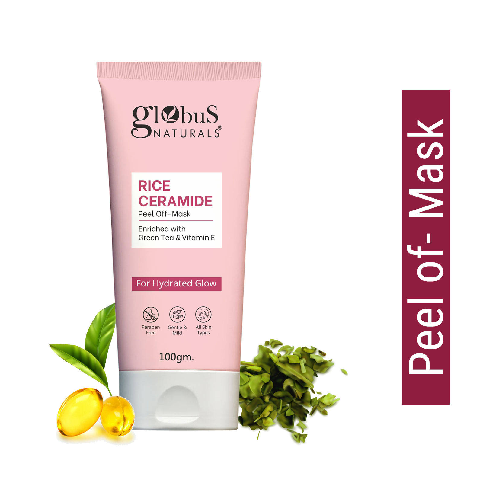 Globus Naturals Rice Ceramide Peel Off Mask