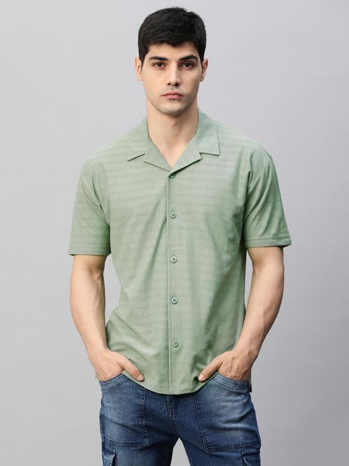 slim fit dress slacks Men's Titchwell Tailored Shirt Green
