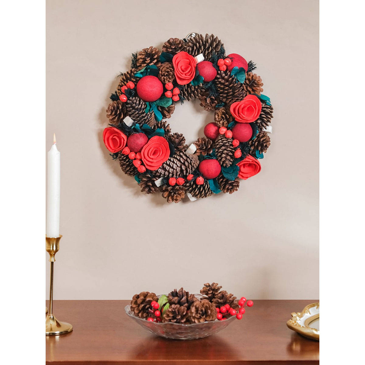 Nestasia Sustainable Christmas Wreath For Wall Decoration