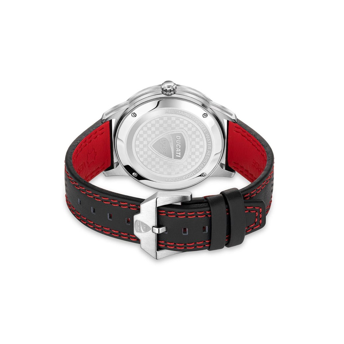 Ducati Orologio Analogico Uomo – Quadrante Blu, Cinturino Pelle, Movimento Al Quarzo, DTWGO0001204