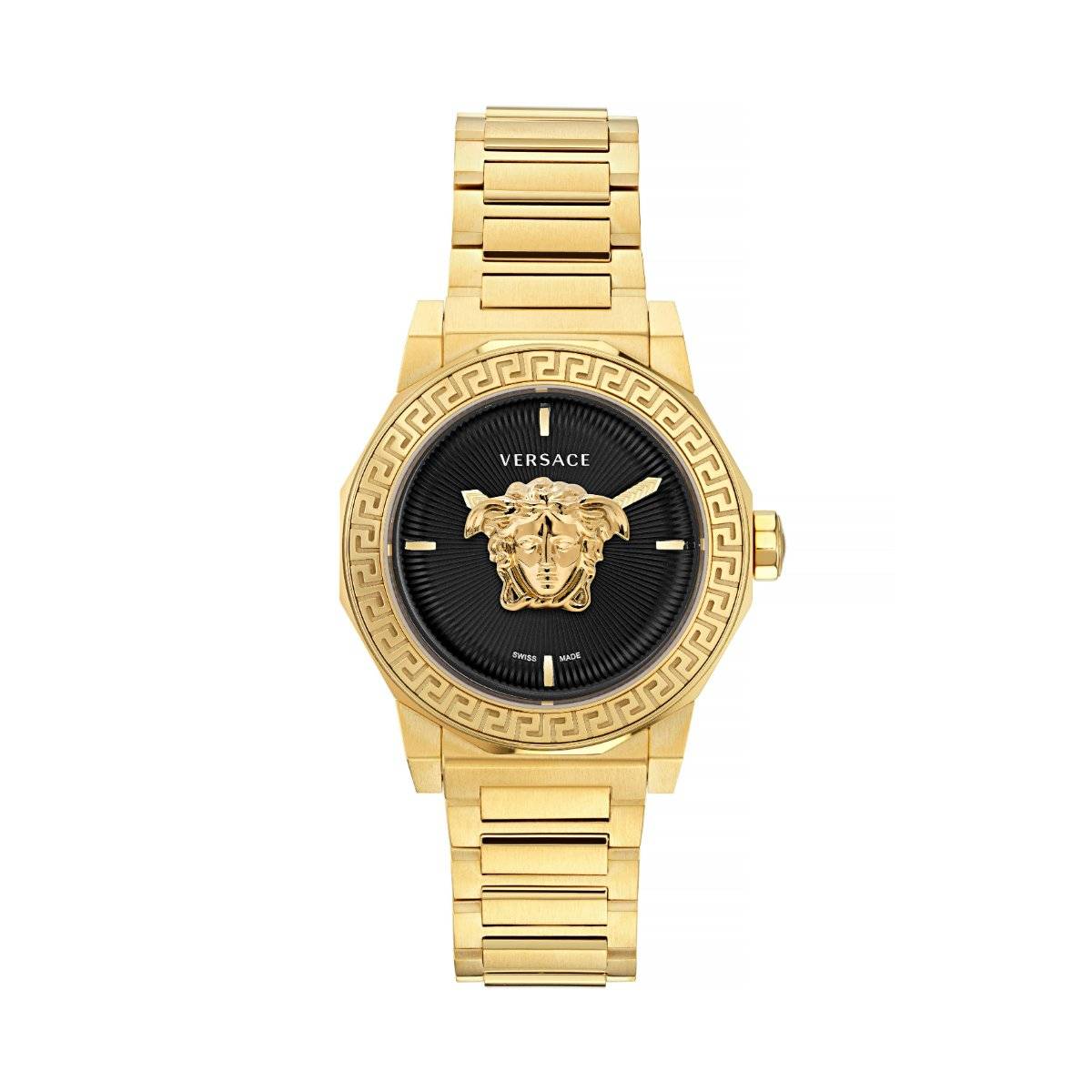 Versace Women Analog Black Round Stainless Steel Dial Watch - VE7B00623 (M)