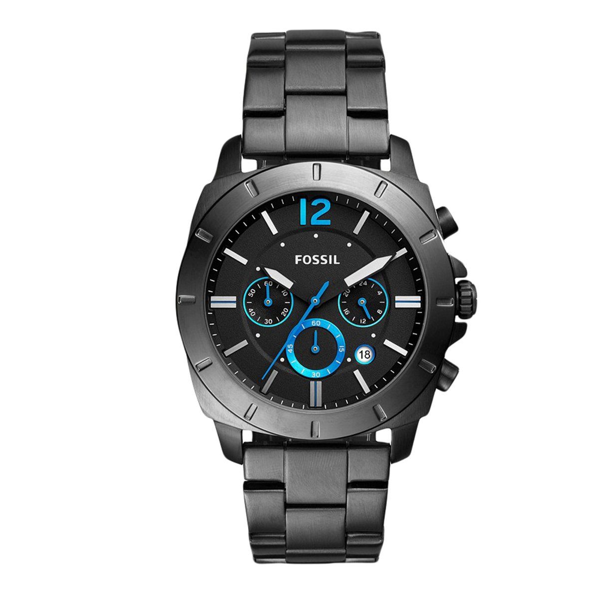 Fossil privateer sport chronograph sales smoke stainless steel watch