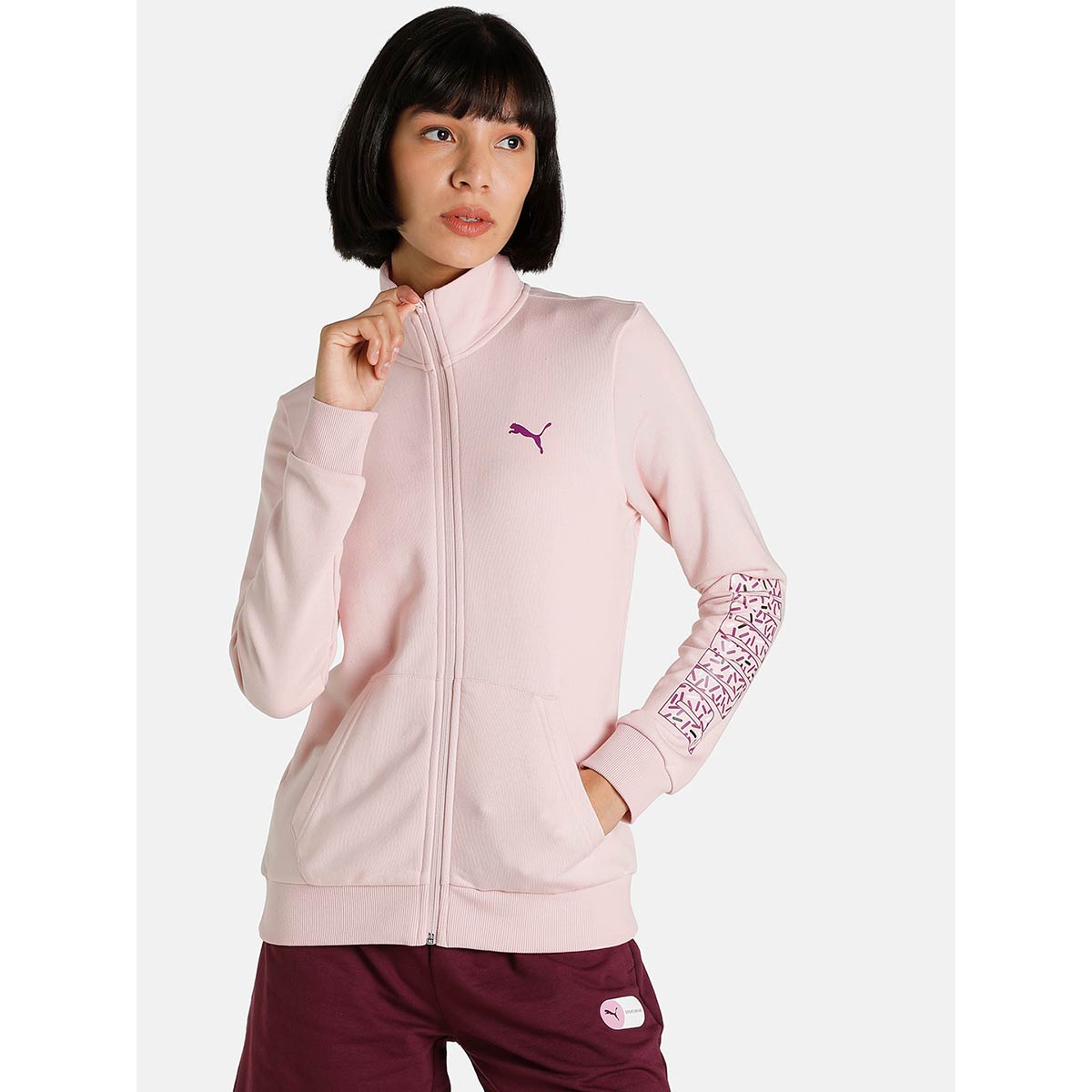 Pink puma jacket discount