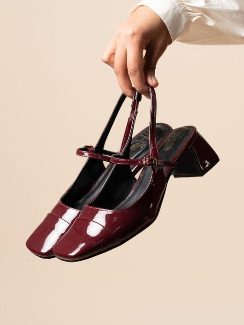 Buy Theater Women Twiggy Piggies Cherry Red Mary Jane Slingback