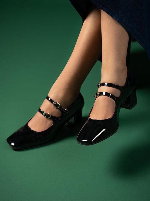 Buy Theater Women Kelly Rear Window Black Mary Jane Heels Online