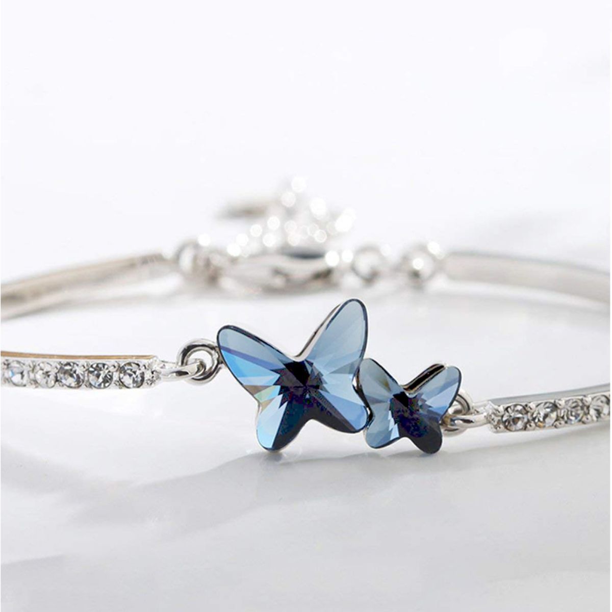 Top more than 80 blue butterfly bracelet best