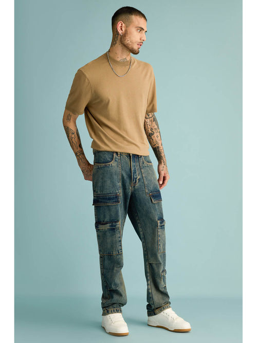 Buy FREAKINS Mens Vintage Cargo Jeans Online