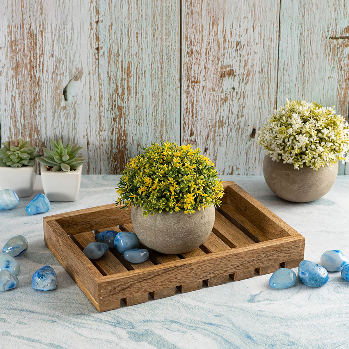 Decorative wooden serving 2025 trays
