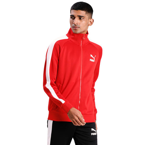 Puma Iconic T7 Red Mens Casual Jacket (XS)