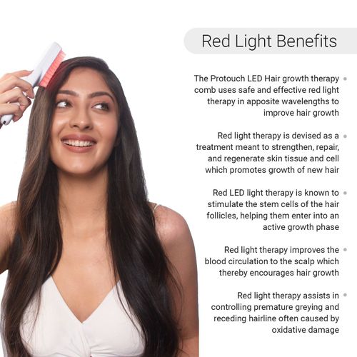 Protouch Led Hair Growth Therapy Comb: Buy Protouch Led Hair Growth Therapy  Comb Online at Best Price in India | Nykaa