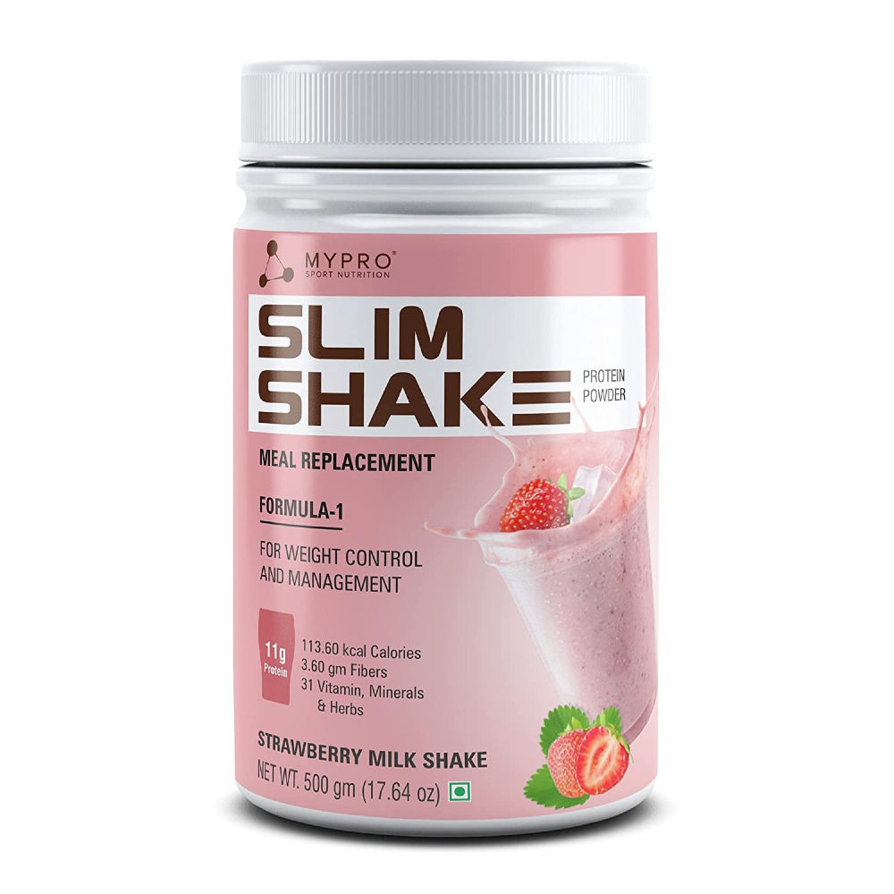 MYPRO SPORT NUTRITION Slim Shake Protein Powder-meal Replacement Shake - Strawberry