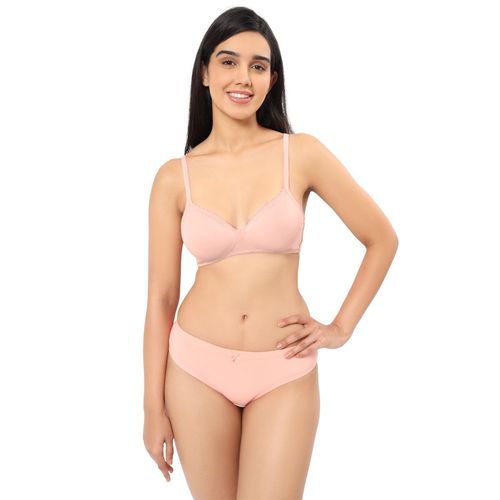 Buy Amante Solid Padded Non Wired Full Coverage T-Shirt Bra Pink