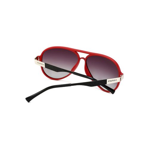 Buy PARIM Polarized Men's Aviator Sunglasses Black::Red Frame