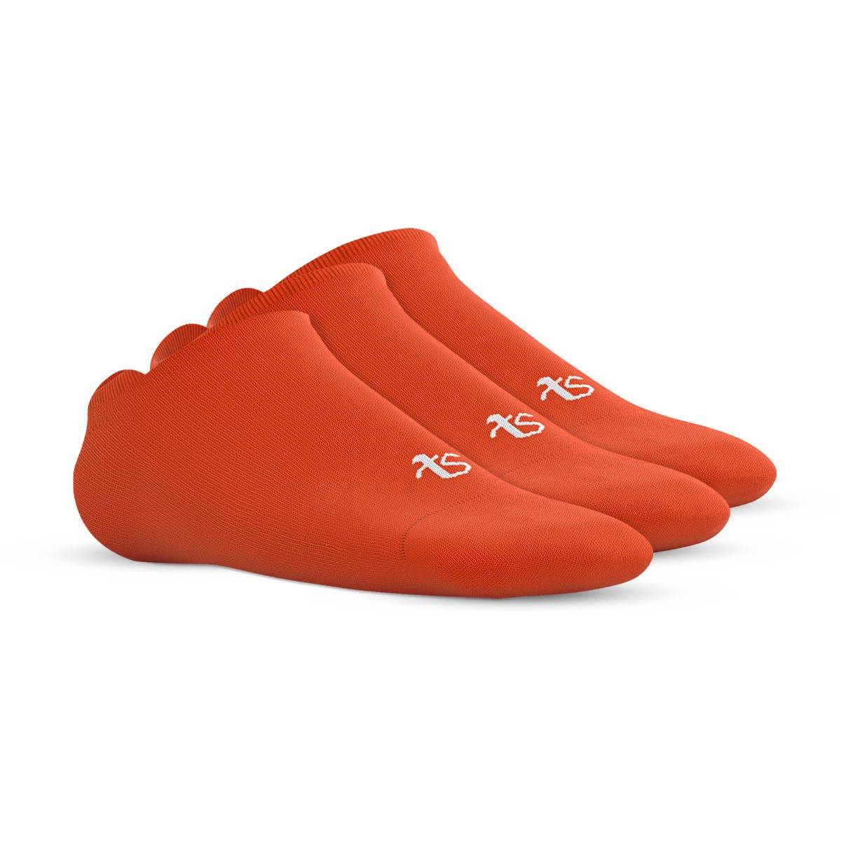 TalkingSox Orange Bamboo Loafer Socks - Natural Bamboo Fabric (Pack of 3)