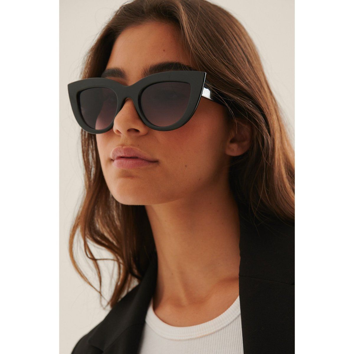 Chunky pointy sale cat eye sunglasses