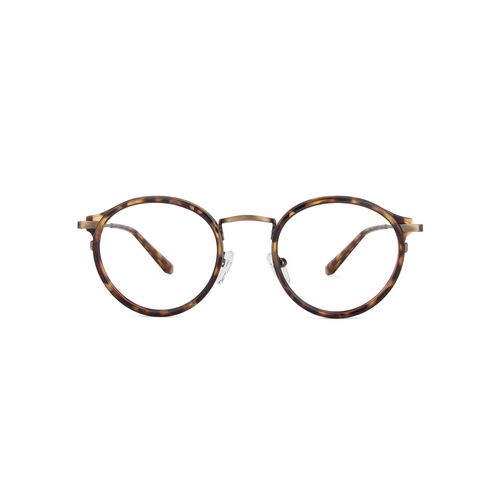Buy Lenskart Blu Brown Round Small Blue Cut Anti-Glare Zero Power