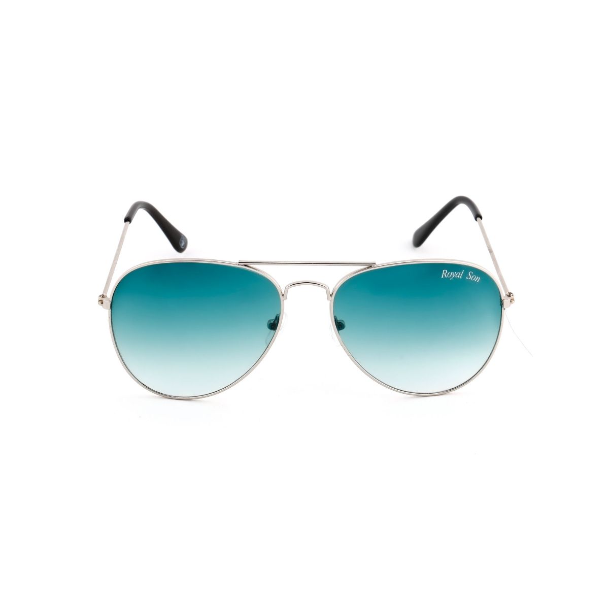 Buy ROYAL SON Unisex Aviator Sunglasses Green Gradient Lens
