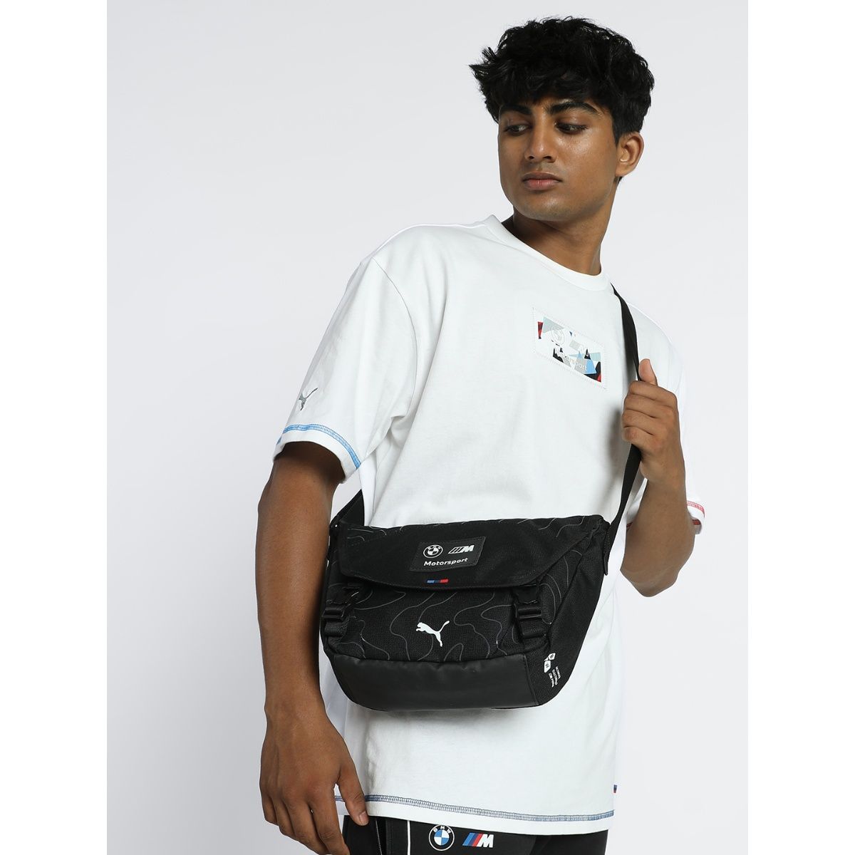 Buy Puma BMW MMS Statement Unisex Black Sling Bags Online