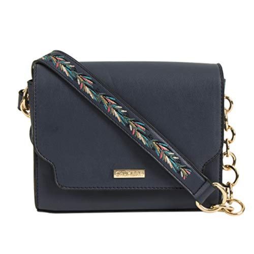 Buy Chumbak Tropical Vines Crossbody Bag Navy Blue Online