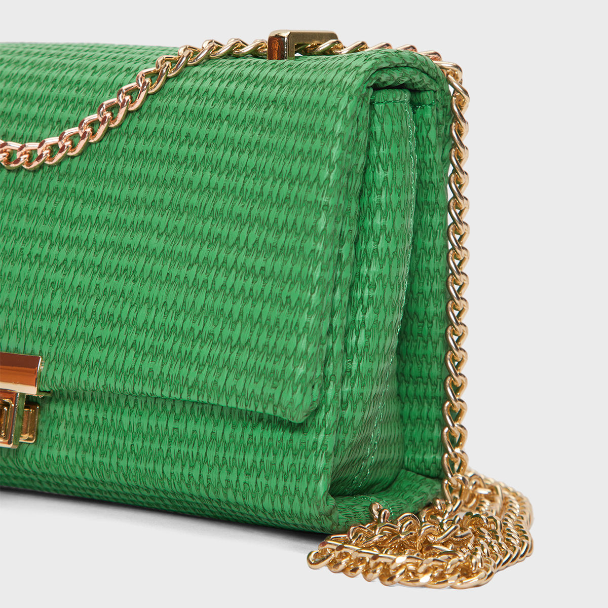 Buy MIXT by Nykaa Fashion Green Textured Woven Sling Bag Online