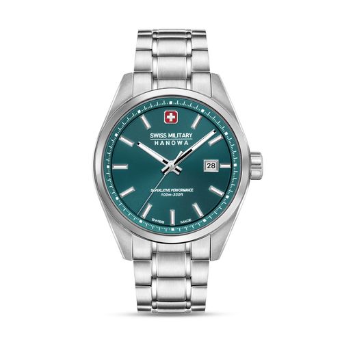 Swiss Military Hanowa ROADRUNNER ADVANCED Round Green Dial Quartz Watch For  Men -SMWGH0004104 (M)