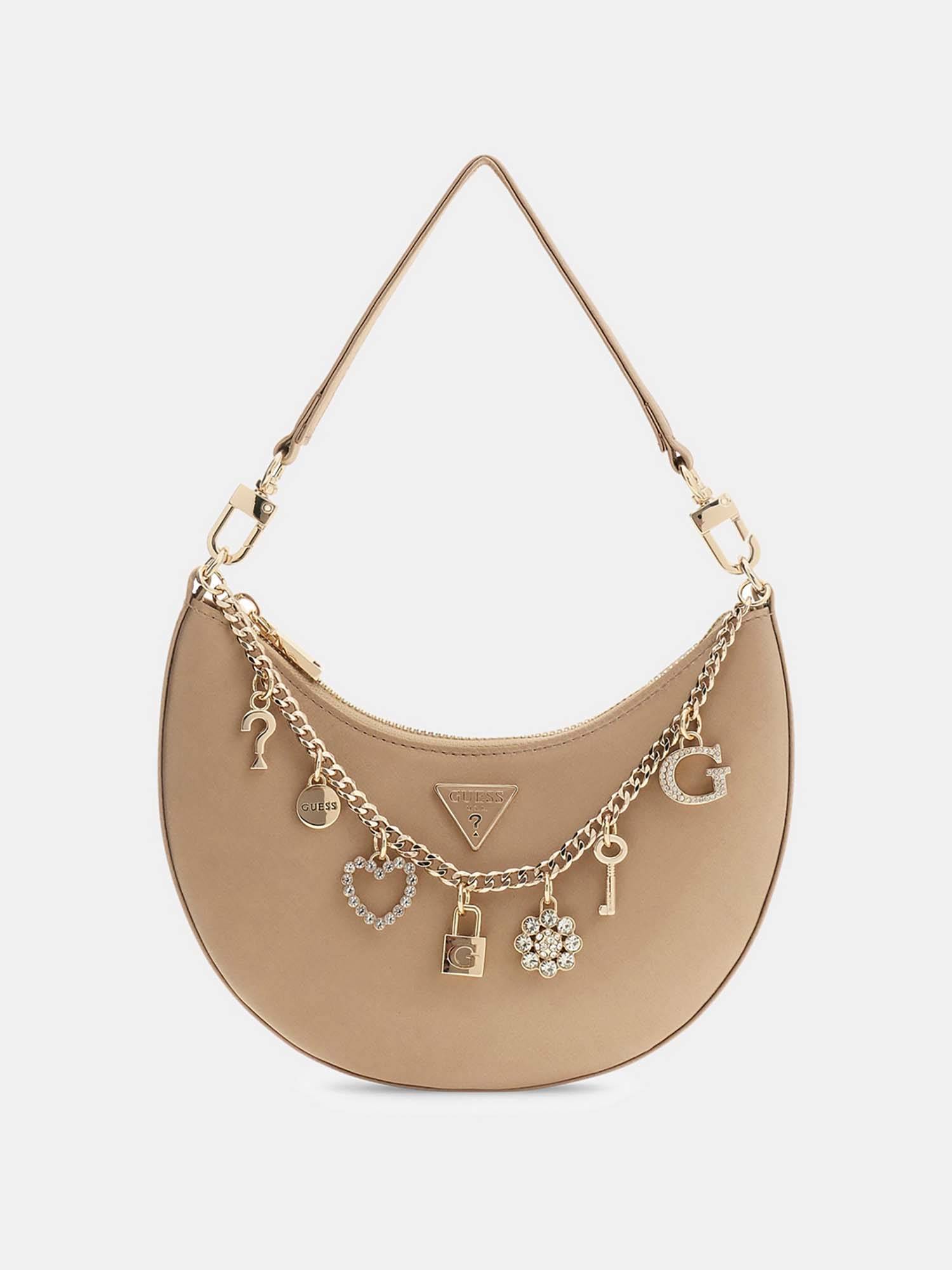 Guess Women Beige Tasmin Shoulder Bag