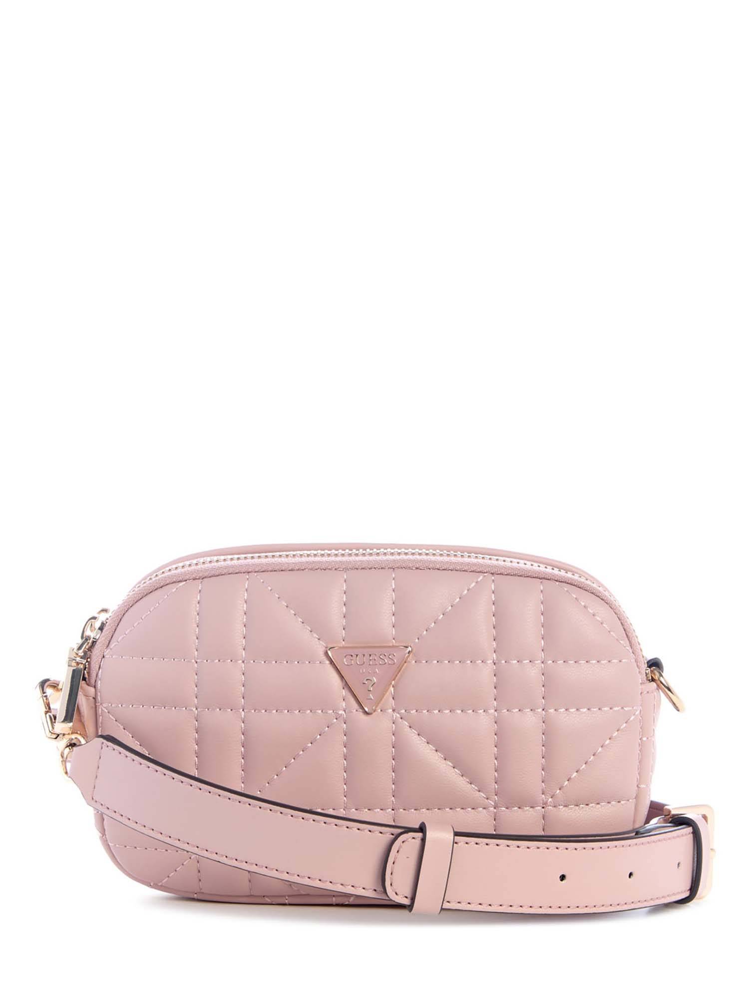 Guess Women Pink Quilted Edita Shoulder Bag
