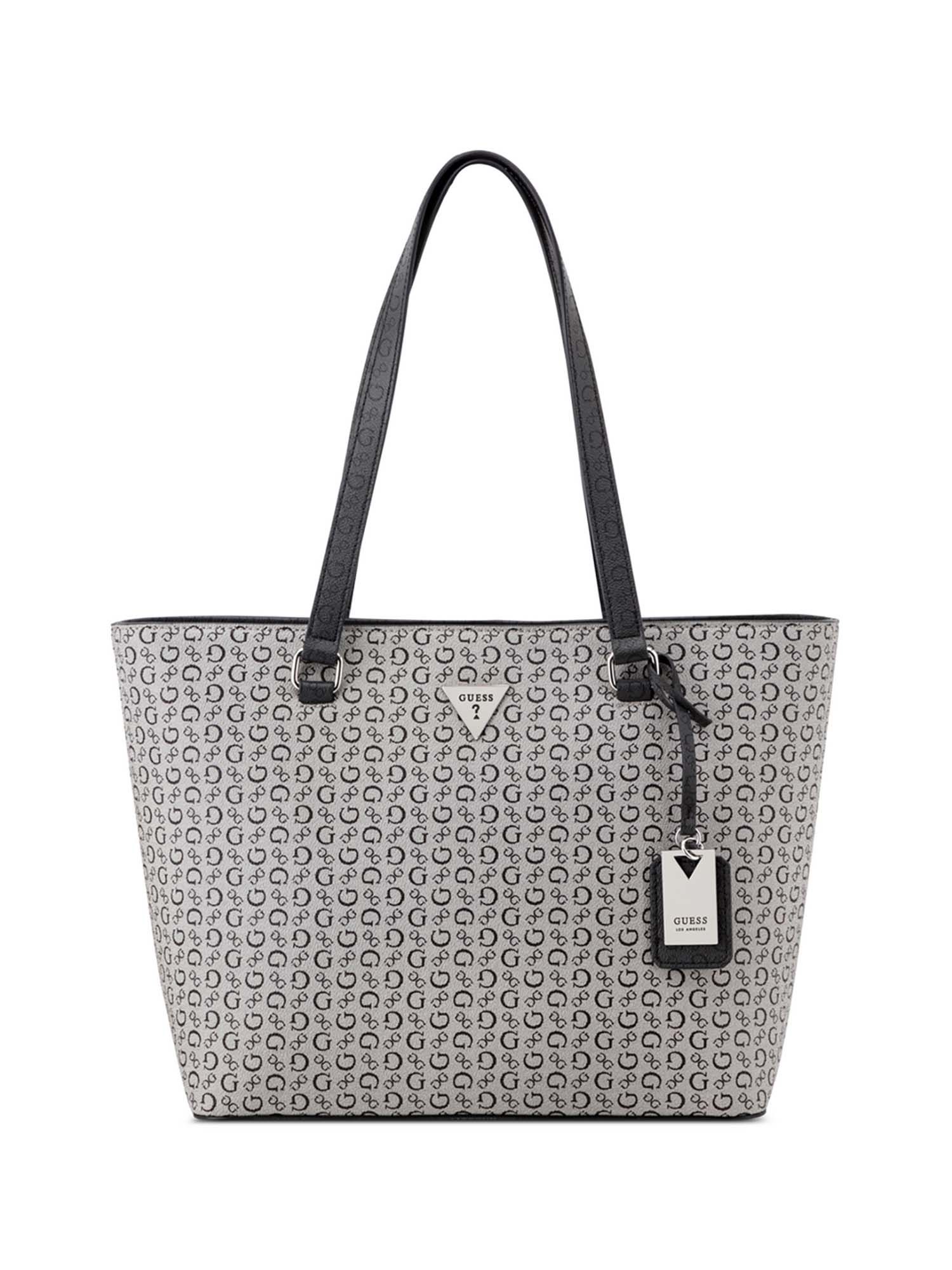 Buy Guess Women Grey Printed Jillian Tote Bag Online