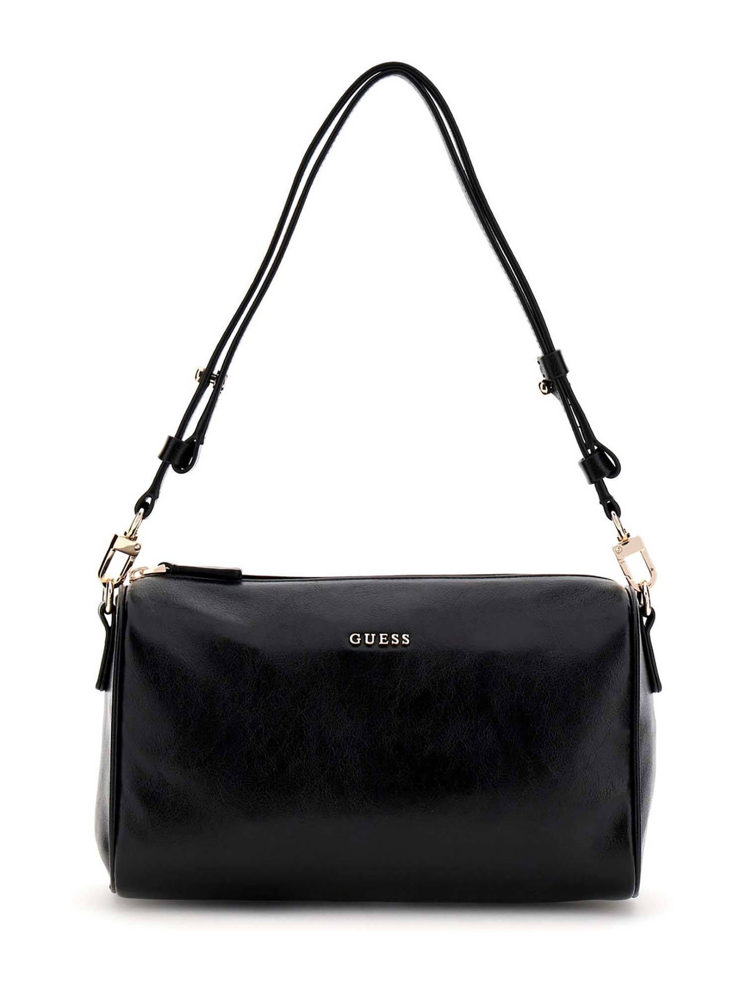 Guess Women Black Solid Kassie Shoulder Bag