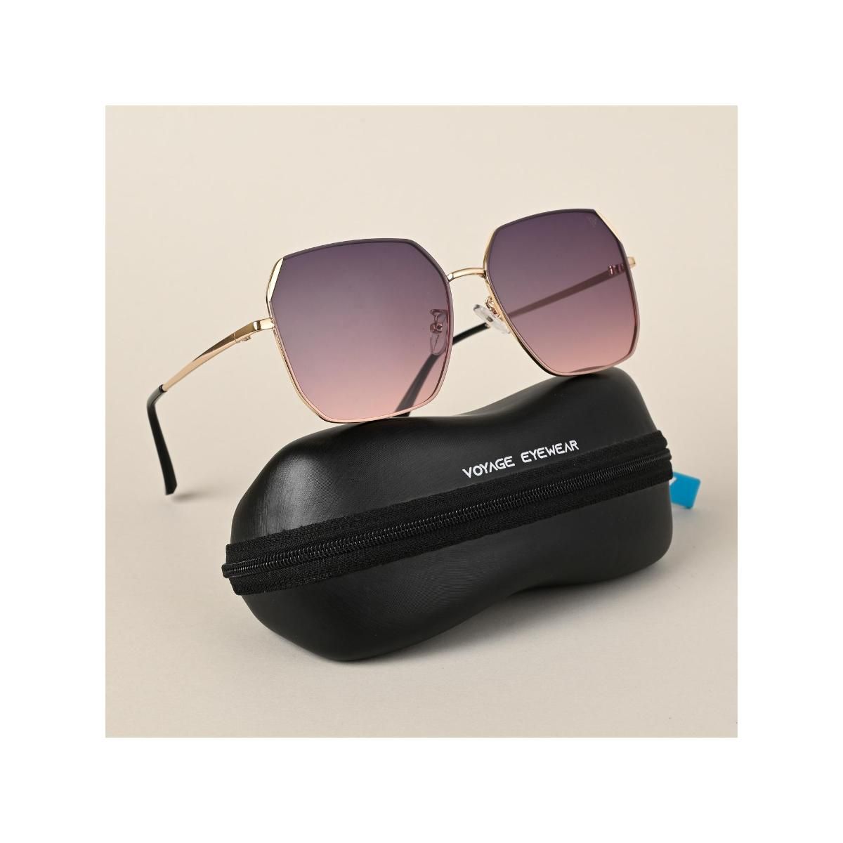 Buy VOYAGE Rectangular Sunglasses Black For Men Online @ Best Prices in  India | Flipkart.com