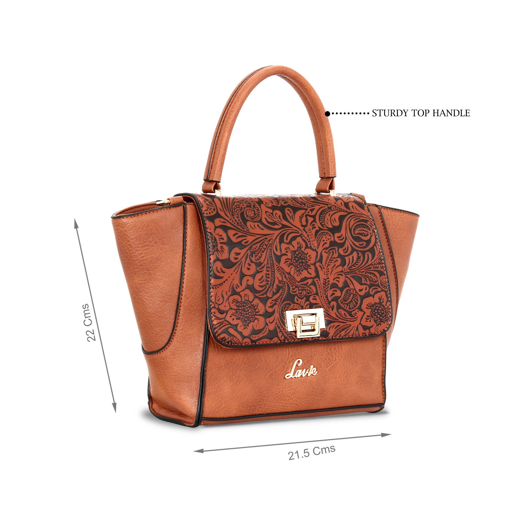 Lavie Brown Solid/plain Handbags Buy Lavie Brown Solid/plain Handbags