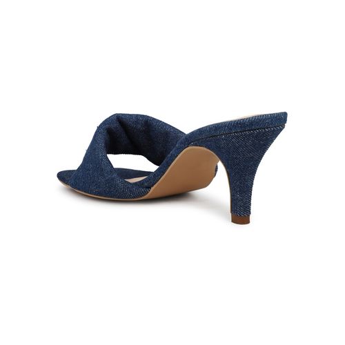 Buy Navy Blue Casual Kitten Heel Sandals Online