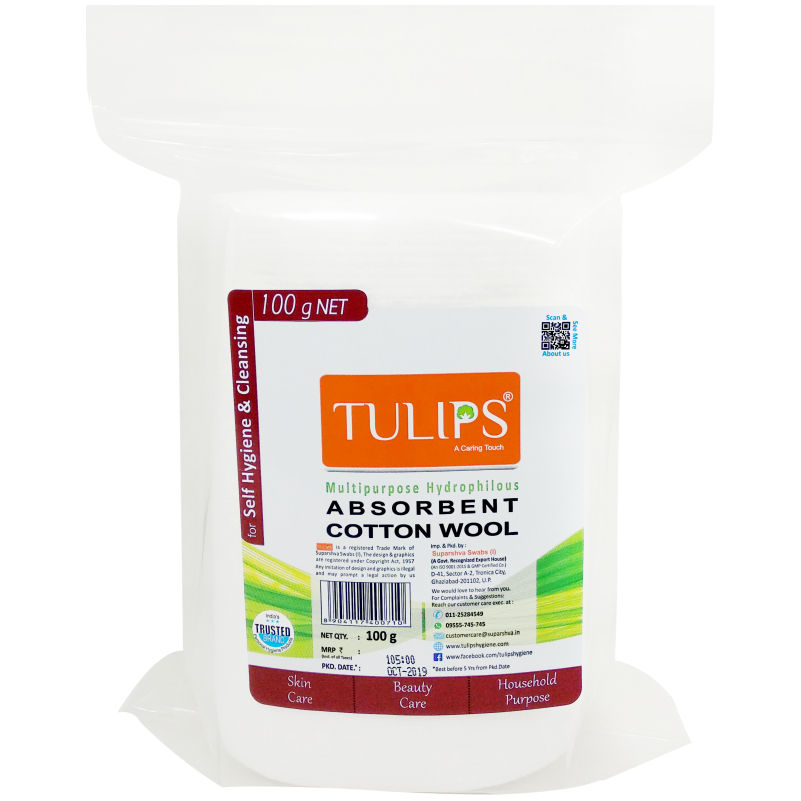 Tulips Bandage Absorbent Cotton Wool