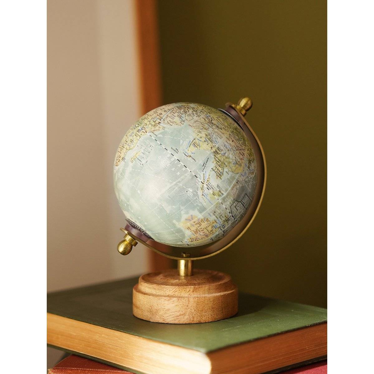 Pure Home + Living Blue Decorative Globe with Stand