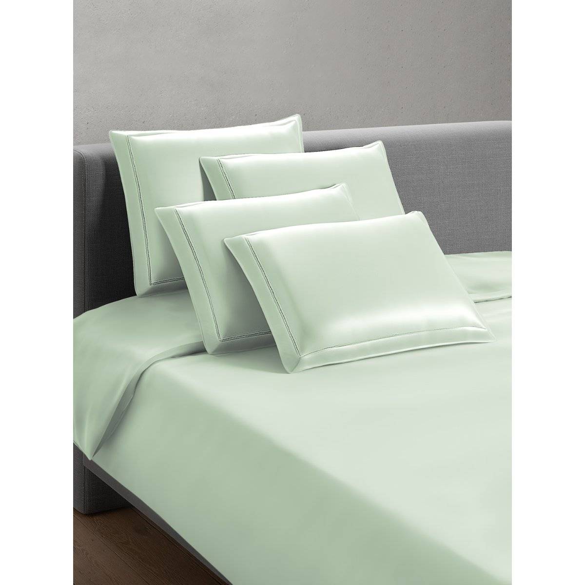 SANSAAR A D'DECOR BRAND LIVE CONSCIOUSLY Sage Green Solid Duvet Cover (Double)