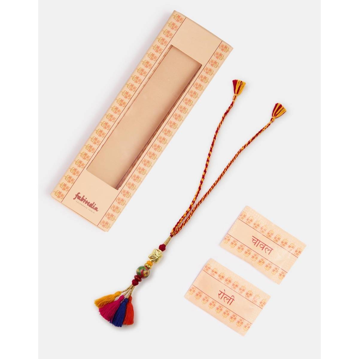 Fabindia Multi-Color Metal Lumba with Roli Chawal