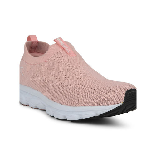 Power Women Sports Round Toe Low Top Walking Shoes Peach (UK 6)