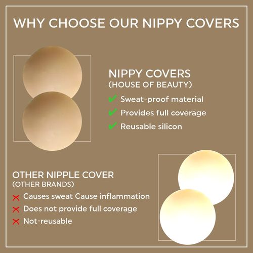 HOUSE OF BEAUTY Nippy Covers  Silicone Cover Medical Grade Bra