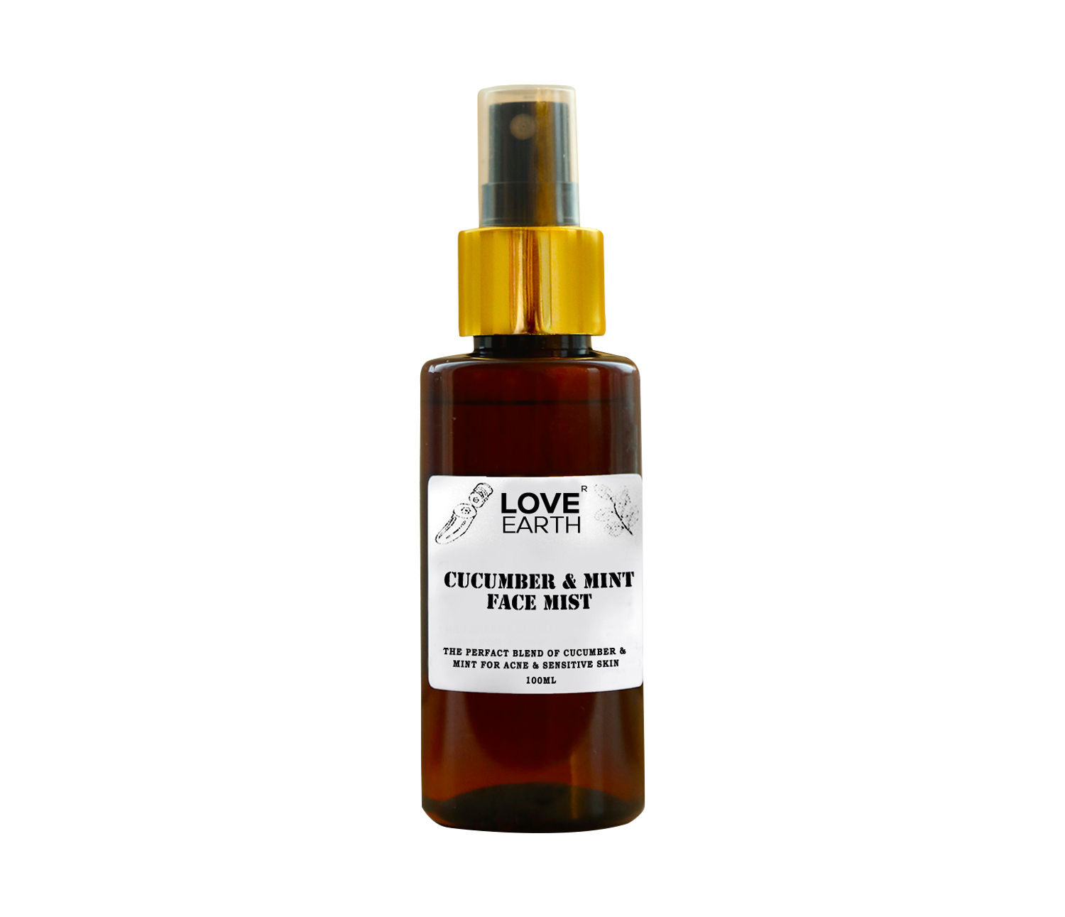 Love Earth Cucumber Mint Face Mist Toner with Cucumber Mint for Acne
