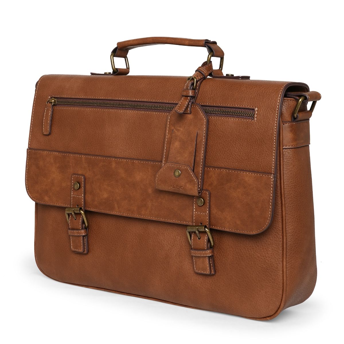 Buy Aldo PRIRATH220 Tan Synthetic Men Laptop Bag Online