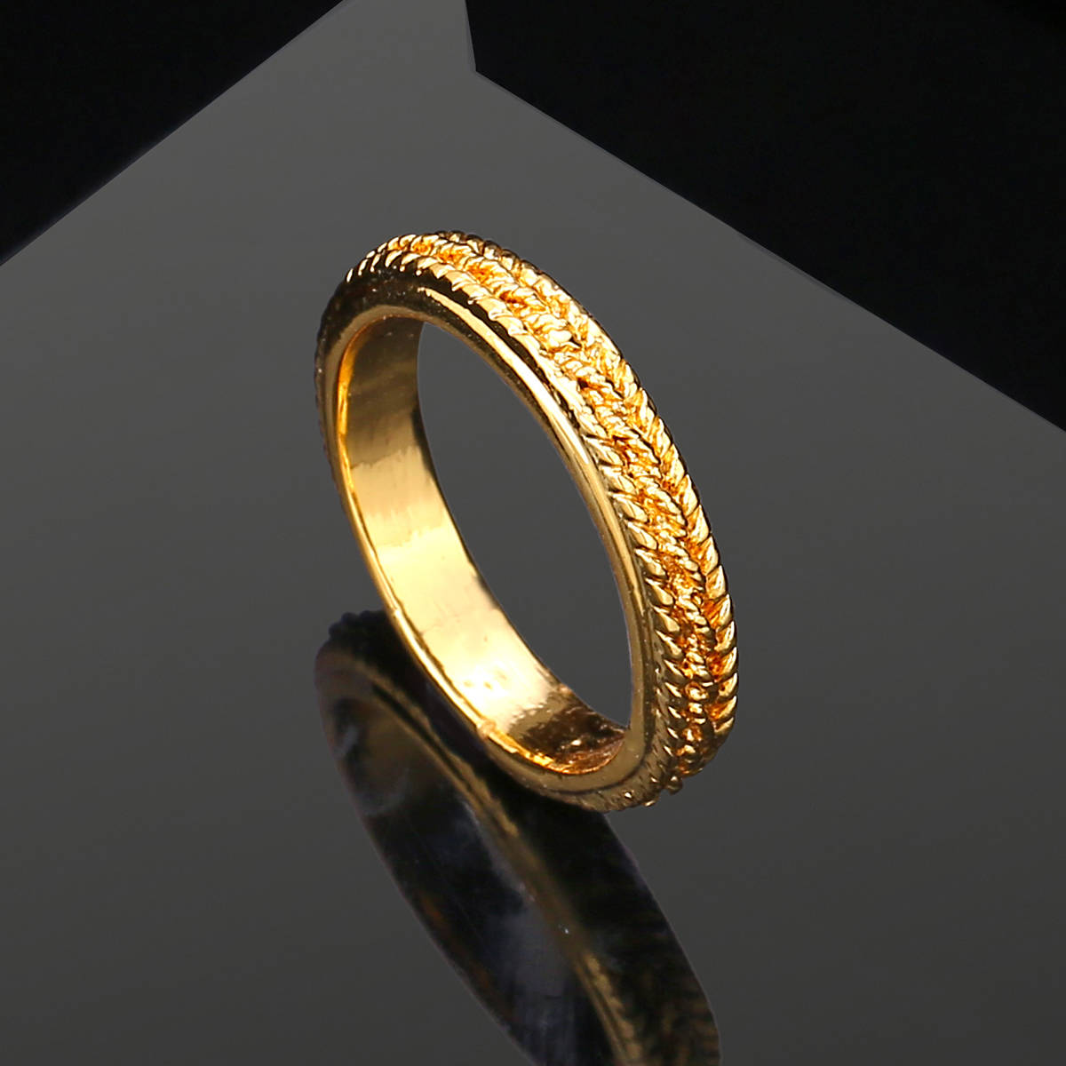 Estele Gold Plated Exquisite Finger Ring for Girls and Women