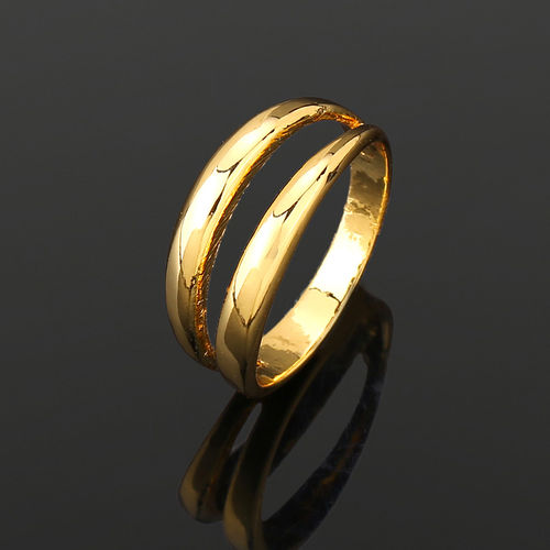 Estele Gold Plated Facile Finger Ring for Girls and Women - Main Image