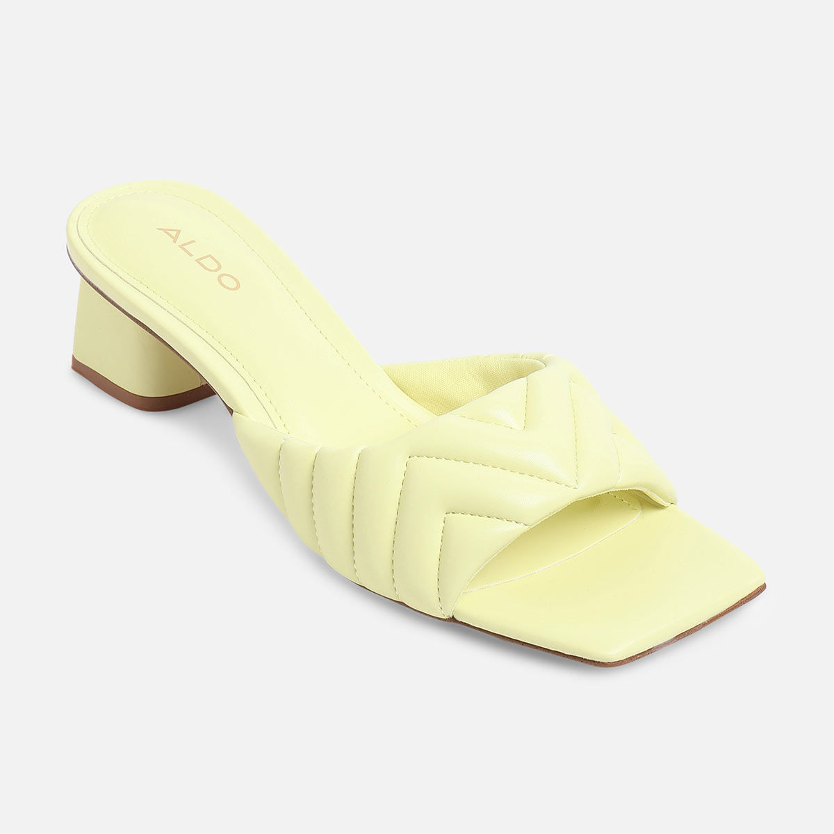 Aldo Castagna Lidia Sandals Made Of Painted Leather In Yellow | ModeSens