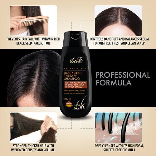 Iba Professional Black Seed Therapy Shampoo: Buy Iba Professional Black  Seed Therapy Shampoo Online at Best Price in India | Nykaa