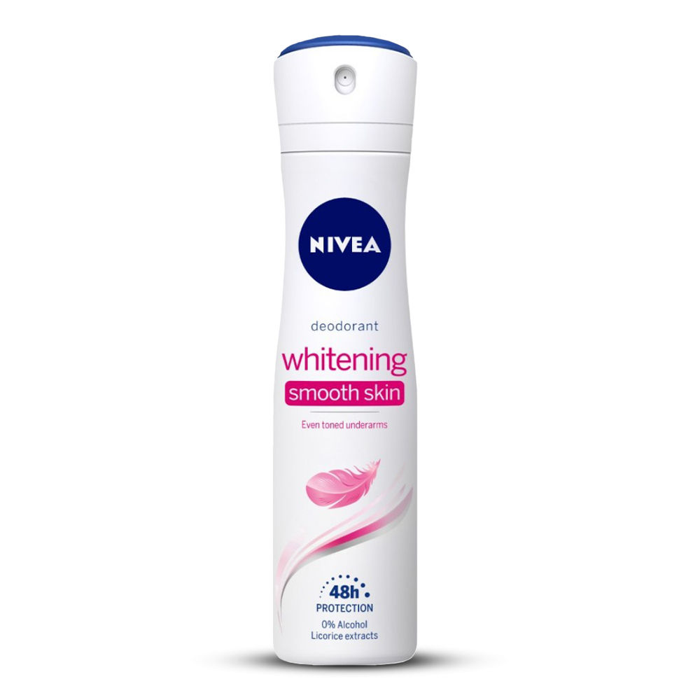 NIVEA Women Deodorant, Whitening Smooth Skin, for 48h Protection