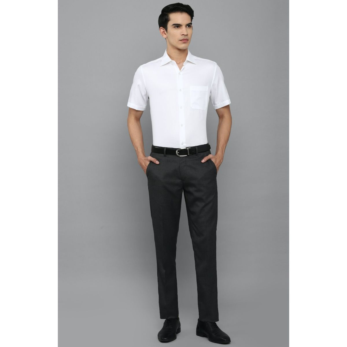 Buy Louis Philippe Black Trousers Online - 254748 | Louis Philippe